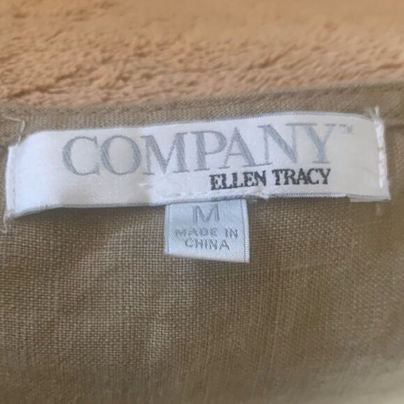 🎄Ellen Tracy Linen Roll Tab Tunic - Picture 5 of 7